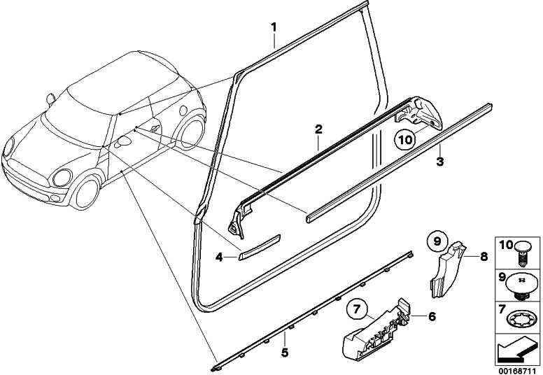 BMW左ミニ内の本物のシャフトカバー（51337146089）| 51337146089