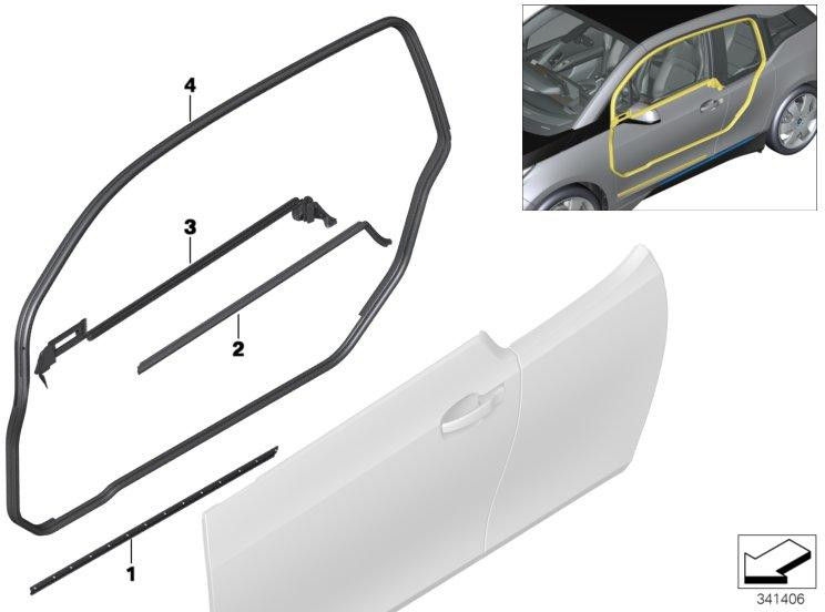 bmw右側の右側の本物のシャフトシール前面右（51337277050）| 51337277050