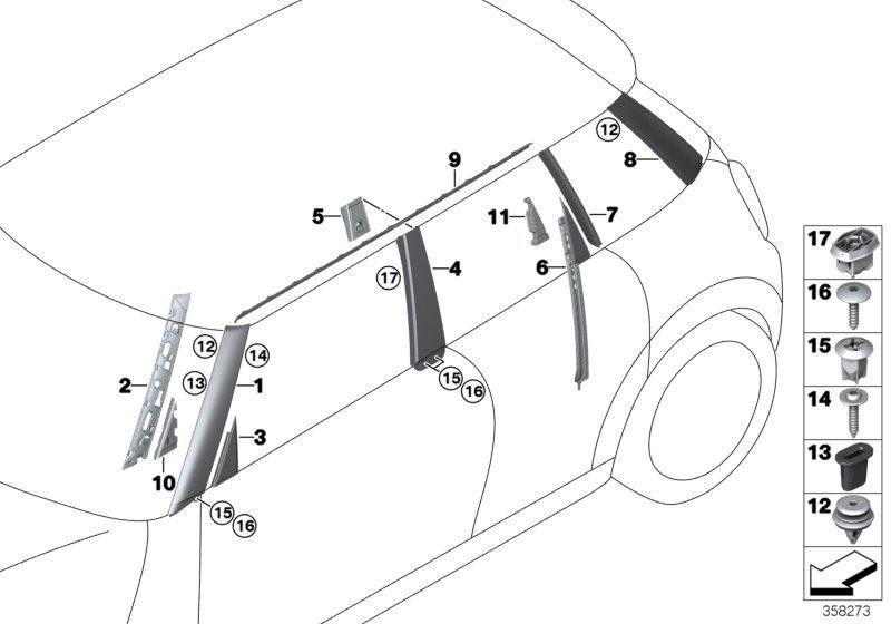 BMW左側の本物の絞りBコラム（51357322517）| 51357322517