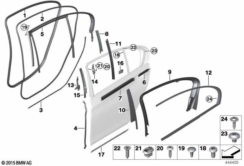 BMW純正ブレンドb-パレンドアバック左シャインブラック（51357369885）| 51357369885