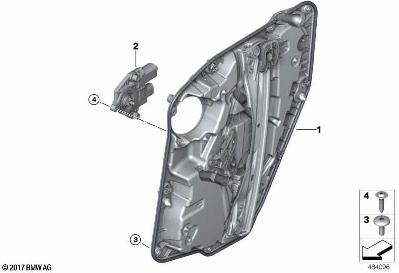 BMW左後部の本物のキャリアドア（51357498149）| 51357498149