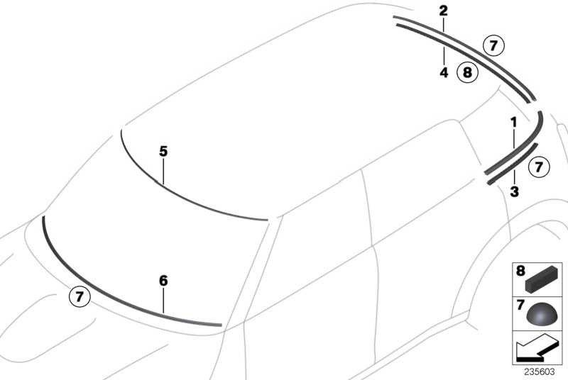 BMW左ミニの本物のイージーベイルダック（51379810471）| 51379810471