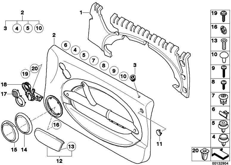 BMW本物のグリッドスピーカーホワイトシルバーミニ（51417036317）| 51417036317