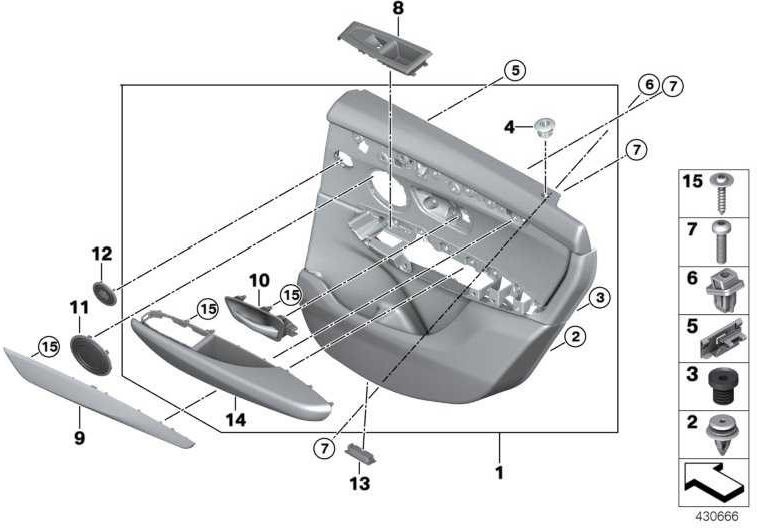 BMW純正ブレンドスピーカーHochton Black 2シリーズX1（51417382804）| 51417382804