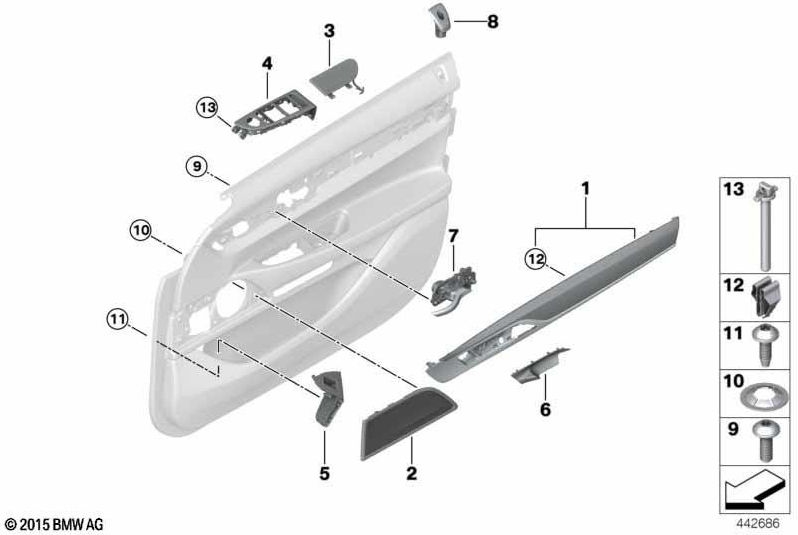 BMW正面の本物の絞りロックボタン（51417398806）| 51417398806