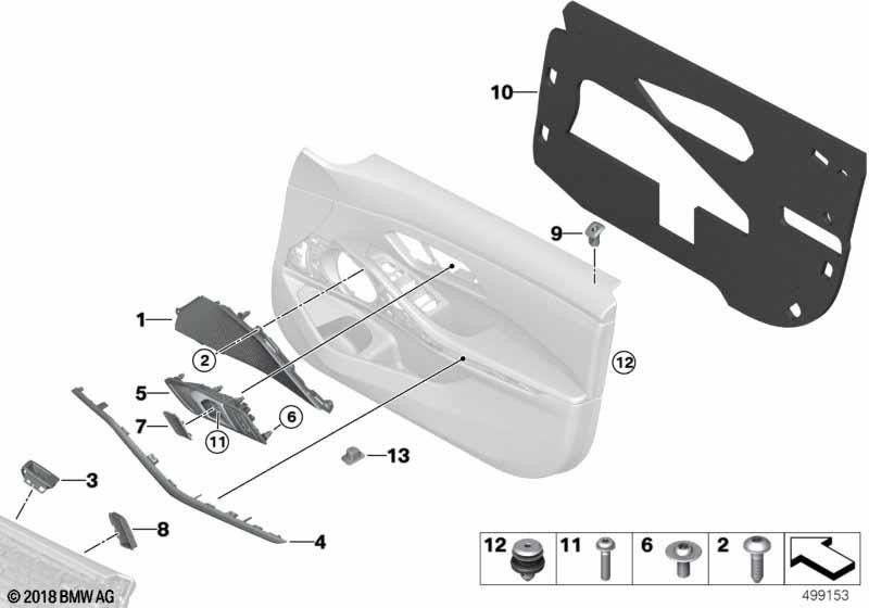 BMW左黒の本物のスピーカーアパーチャ（51417941751）| 51417941751