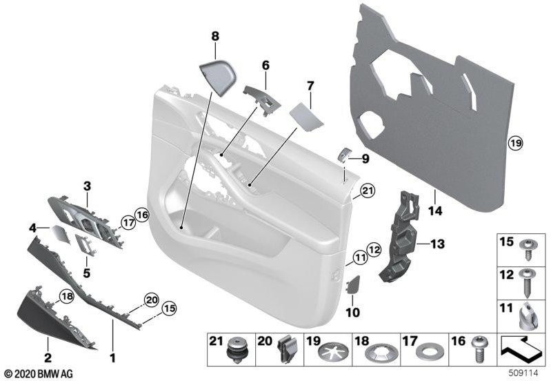 BMW右黒の本物の絞りスピーカー（51418495500）| 51418495500
