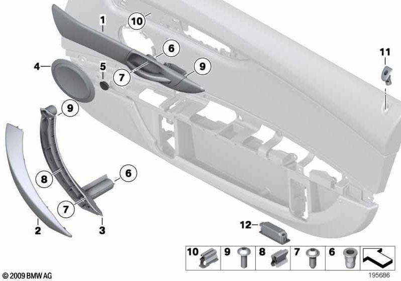 BMW純正ブラインドグレージ87（51422451623）| 51422451623