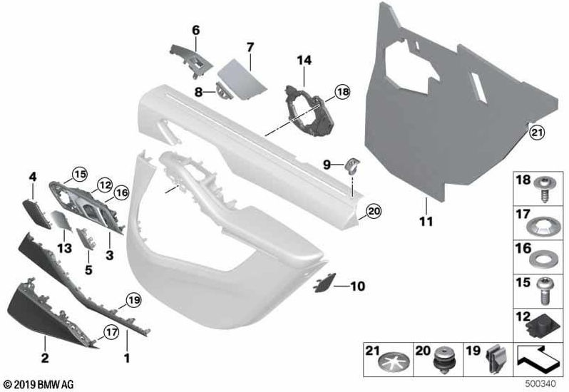 左のタイタンのBMW純正ブレンドスピーカー（51427454789）| 51427454789
