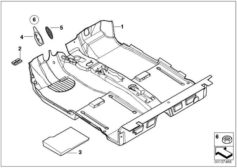 BMW純正フットサポートブラックミニ（51431515455）| 51431515455