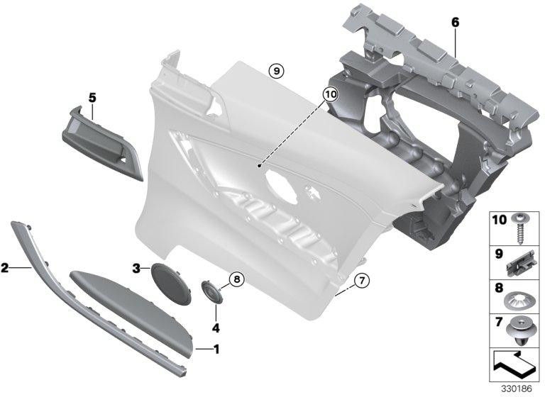 BMW左ブラックのGurtbringerの本物のブレンドガートブリンガー（51438060371）| 51438060371