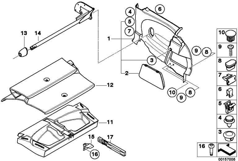 BMW Back Right Mini（51439110496）の本物のサイドクラッディング| 51439110496