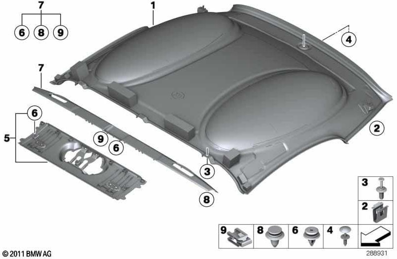 BMW本物の追加部品ブレンド内（51442758928）| 51442758928
