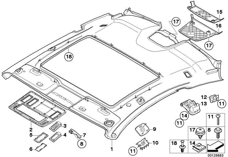 BMW Genoine Formthright Sliding Athracite（51446976703）| 51446976703