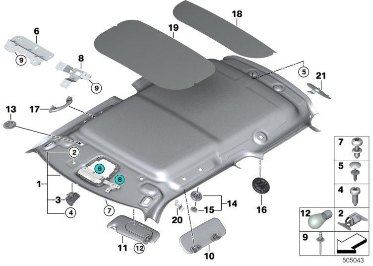 BMW純正Spreizniet Satellite Grey（51447376646）| 51447376646