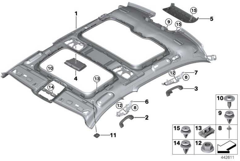 BMW純正ブレンドマイクアイボリーホワイト7er 5er（51447396683）| 51447396683