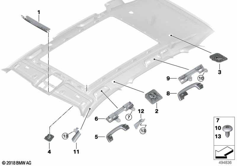 BMW左後部の本物のオーディオアパーチャ（51449461505）| 51449461505