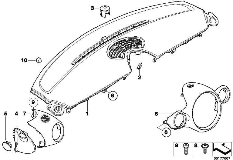 BMW純正カバーエアアウトレットI-Tafel Left Silver Mini（51452752797）| 51452752797
