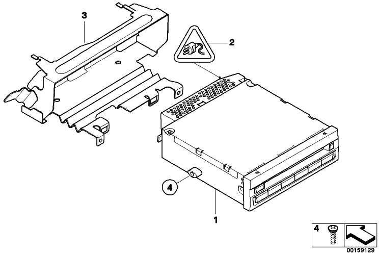 BMW純正ホルダーCD-Wechsler Mini（51452752894）| 51452752894