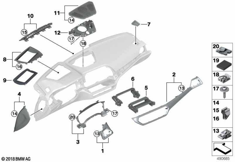 BMW本物のブレンドI-Tafel "Airbag off" right（51456805562）| 51456805562
