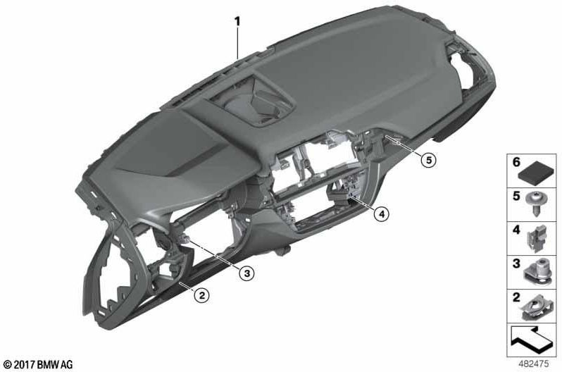 BMW本物のI-Tafel Sensatecヘッドアップディスプレイブラック/ブラック（51457937975）| 51457937975