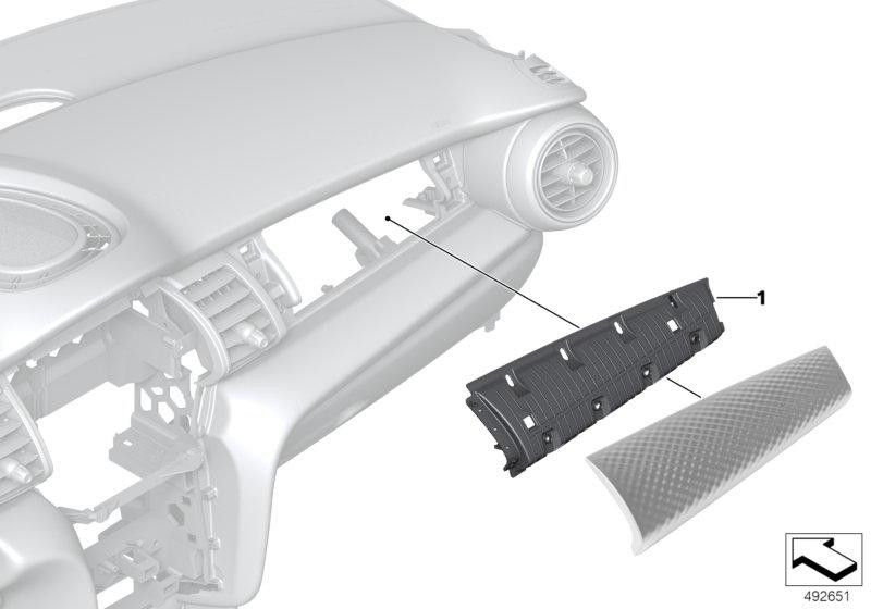 BMW純正キャリア装飾ブレンドBFS LL（51457944784）| 51457944784