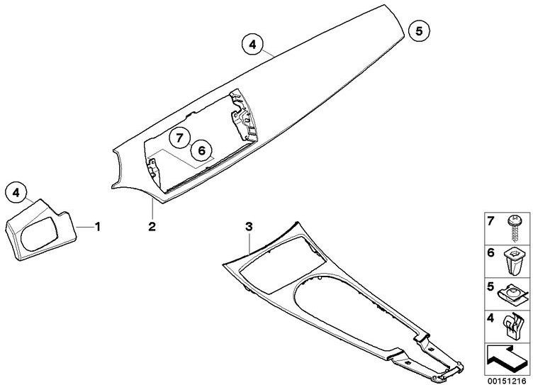 BMW左側のMadeira（51458041356）にある本物のブレンドI-Tafel Wood Walnut | 51458041356