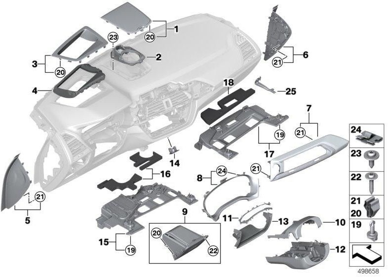 BMW純正ブレンドI-Tafel Pianolack Black Pearl Gloss Chrome（51458072970）| 51458072970