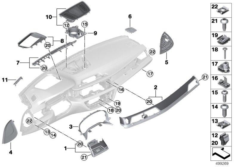 BMW純正ブレンドI-Tafel Pianolack Left Black（51458077731）| 51458077731