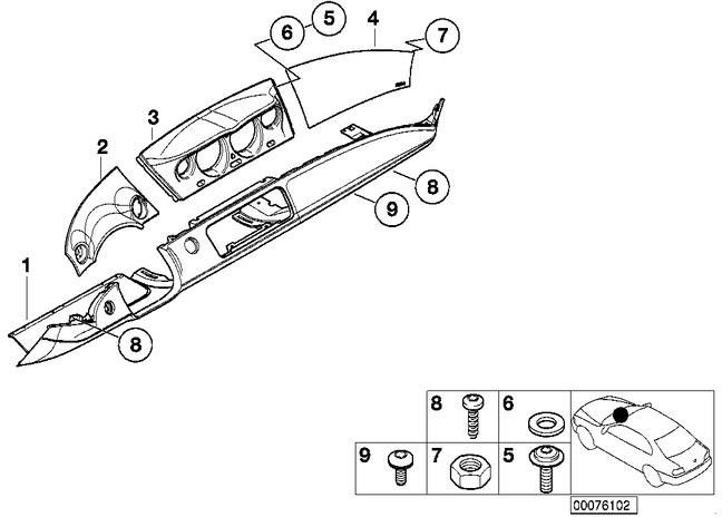 BMW革の下の本物のi-Tafel P1SW Black（5145824292）| 51458242292