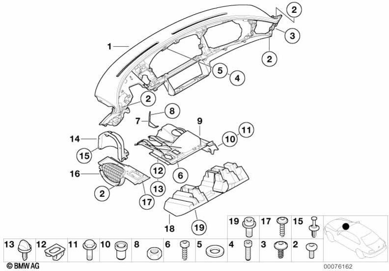BMW下部ペイン4.0x35mm（51458242806）の本物のレンズ豆ネジ| 51458242806