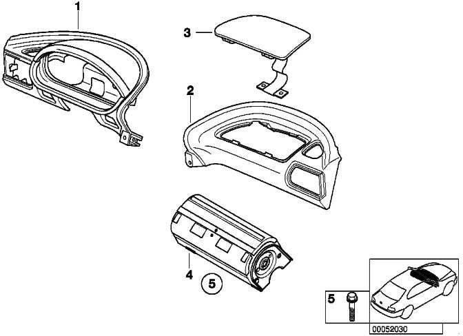 BMW純正リッドインストルメントパネルエアバッグレザーバイオレットZ3（51458401560）| 51458401560
