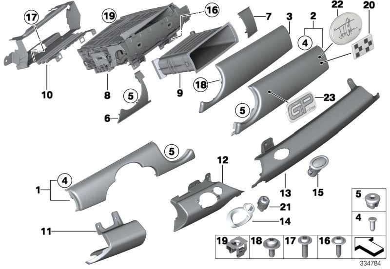 BMW純正プラークヘル "Fluid Silver" JCW Mini（51459195216）| 51459195216