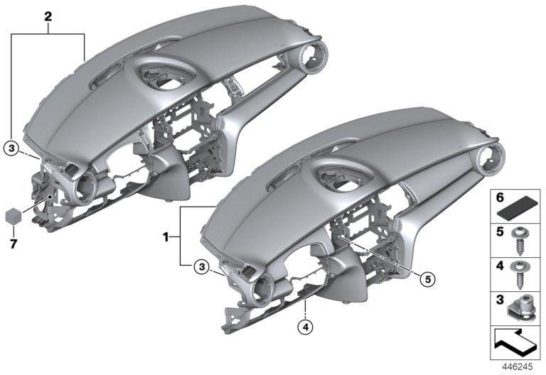 BMW純正インストゥルメンテルヘッドアップディスプレイ光る赤（51459378976）| 51459378976