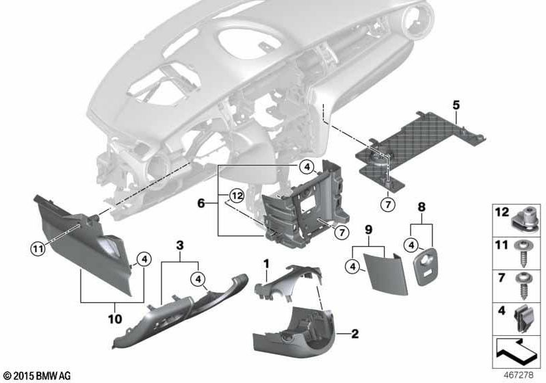 BMW純正クラッディングIタフェルドライバーサイド（51459384650）| 51459384650