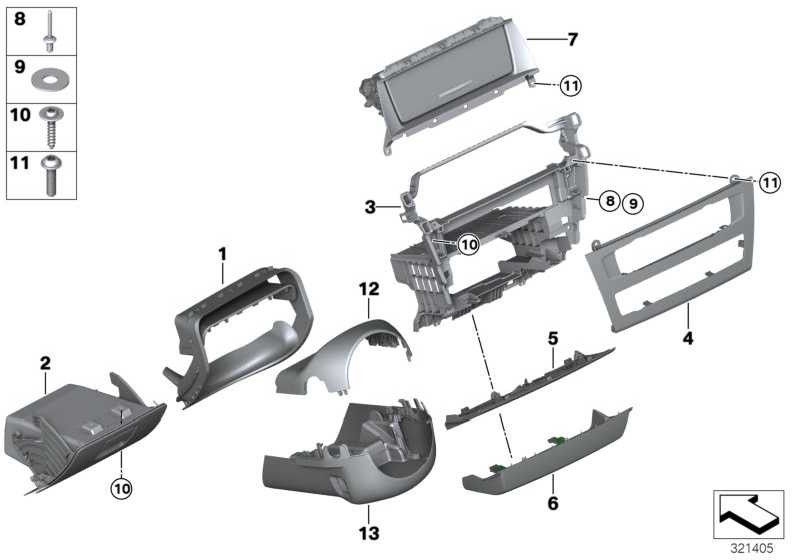 BMW純正ブレンドセンターストック（51459386910）| 51459386910