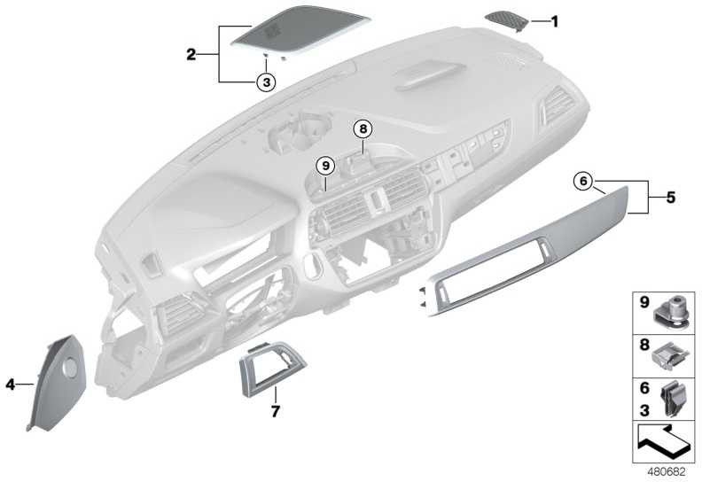 BMW本物のアパーチャフレッシュエアグリルドライバーサイド（51459394354）| 51459394354