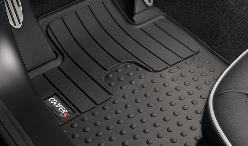 BMW Genoine Mini Set Gum Mats with Cooper S Logo R60 R61を使用してフロントブラック| 51472181811
