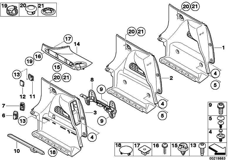 BMW純正フック荷物コンパートメントミニ（51472757328）| 51472757328