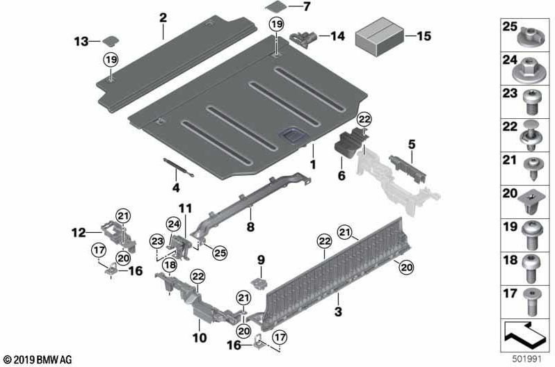 BMW本物のラッシングボード荷物surve無煙炭（51475A0B6D5）| 51475A0B6D5