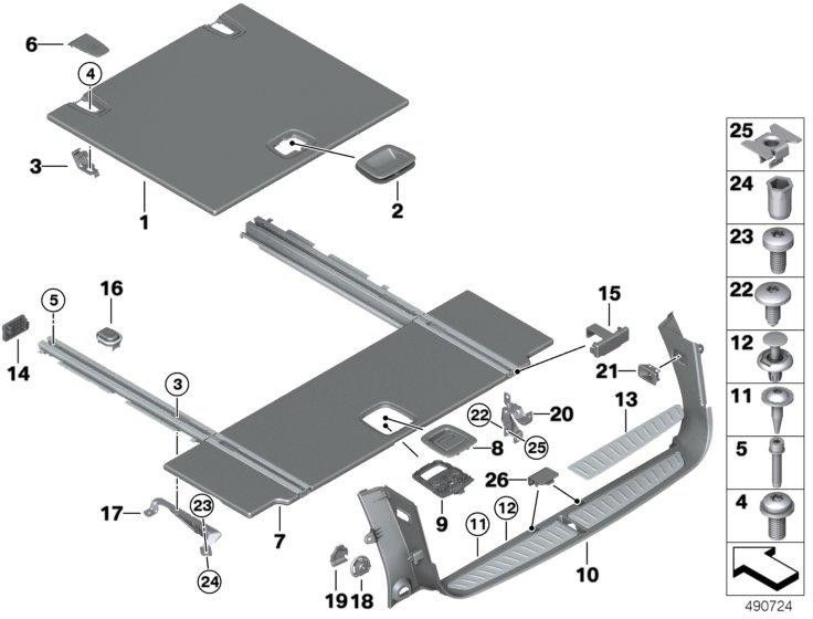 右側のBMW純正挿入（5147699986）| 5147699986