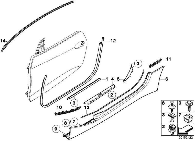 右側のBMW純正開口部Z4（51477055710）| 51477055710