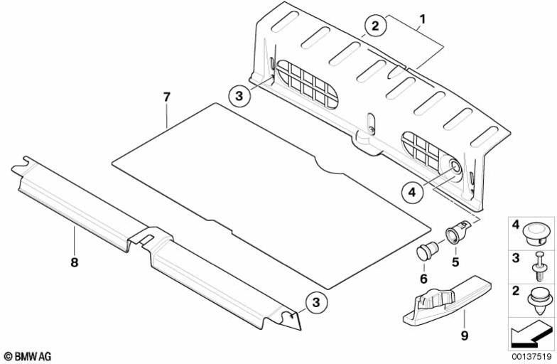 BMW純正クラッディングクロスキャリア荷物室（51477110867）| 51477110867