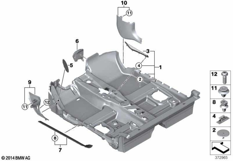 BMW純正フロアクラッディング（51477307257）| 51477307257