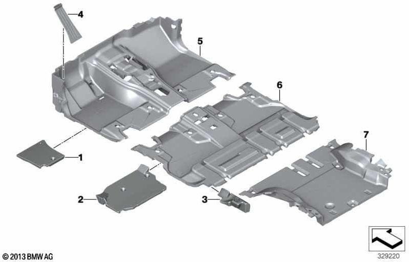 BMW純正フローリング荷物スペースブラック（51477359523）| 51477359523