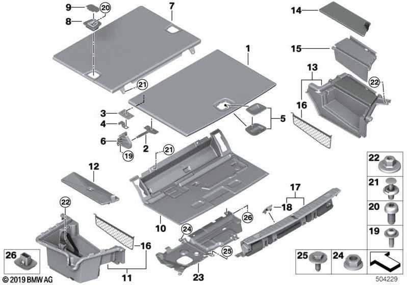 BMW純正ラッシュバー荷物格差（51477384921）| 51477384921