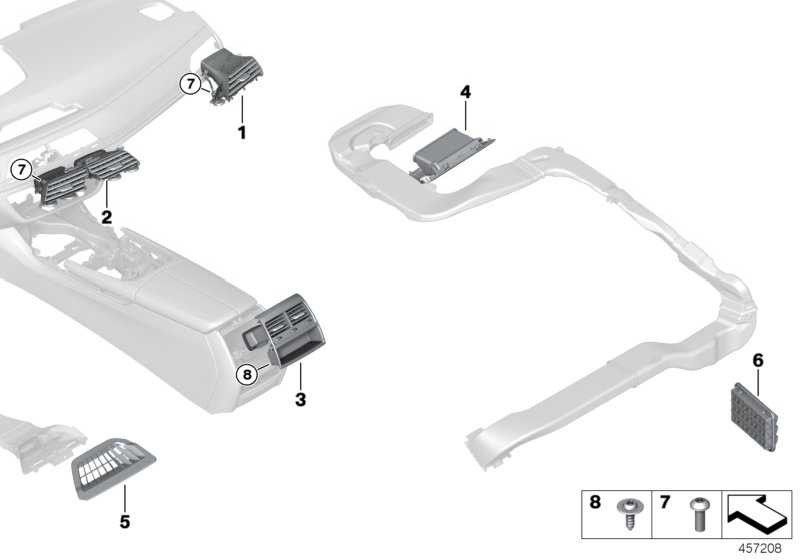 BMW本物のブレンドエア運河fondraum left black 7er（51477390747）| 51477390747