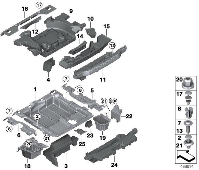BMW本物のStaufach Right（51477396602）| 51477396602