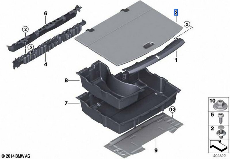 BMW純正ラッシュバー荷物格差（51477427798）| 51477427798