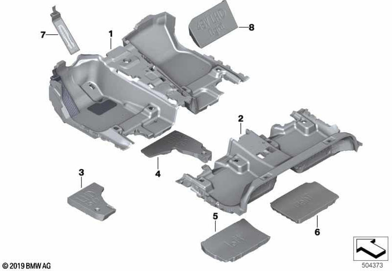 BMW Anthraciteの背後にある本物の床のクラッディング（51477446643）| 51477446643